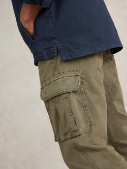 White Stuff Kegworth Organic Cotton Cargo Trousers - view 2, Khaki