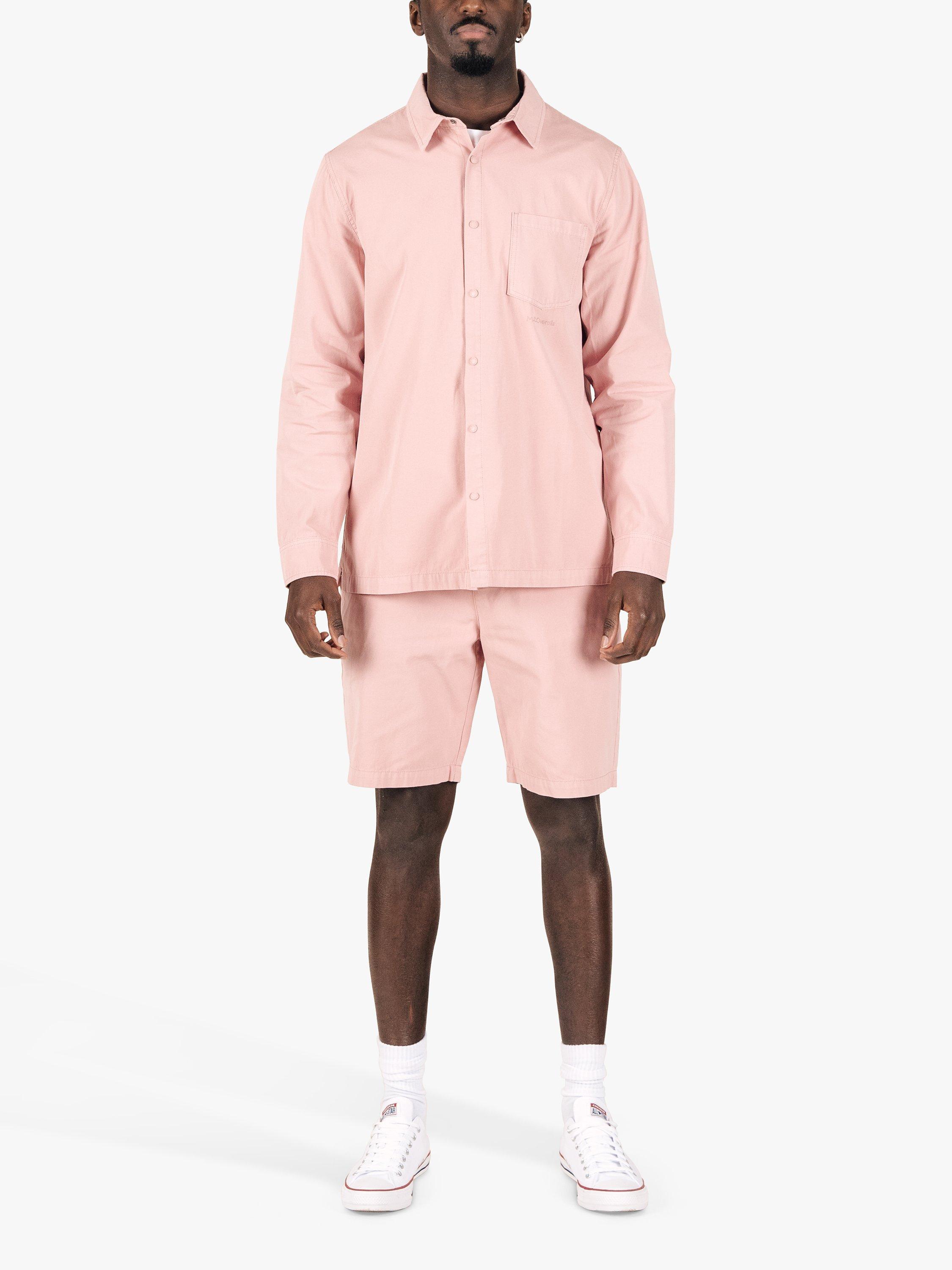 Product image 1 of 6, which shows M.C.Overalls Cotton Shorts, Dusty Pink, XXS