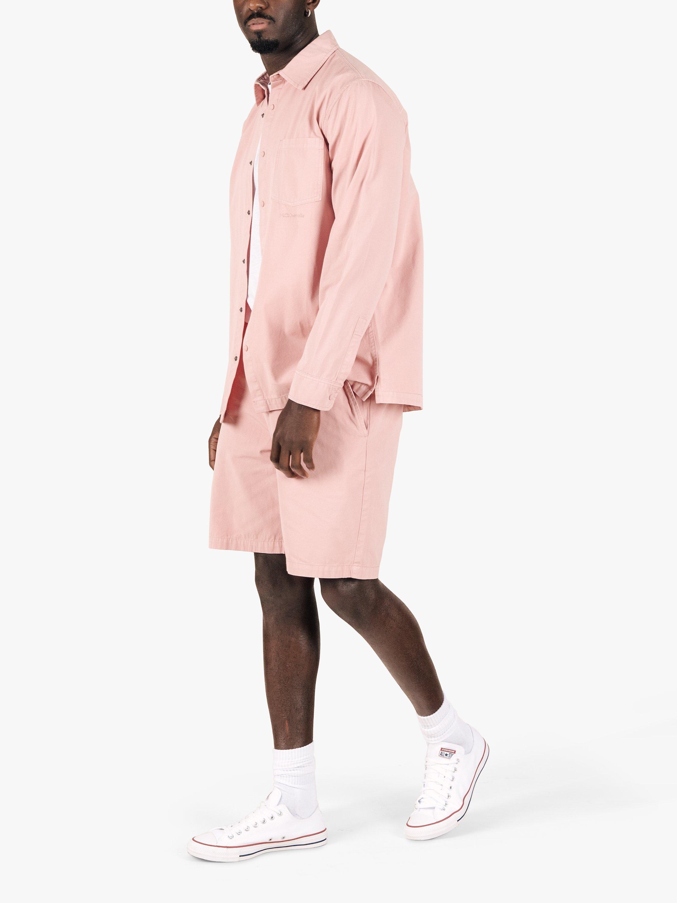 Product image 2 of 6, which shows M.C.Overalls Cotton Shorts, Dusty Pink, XXS