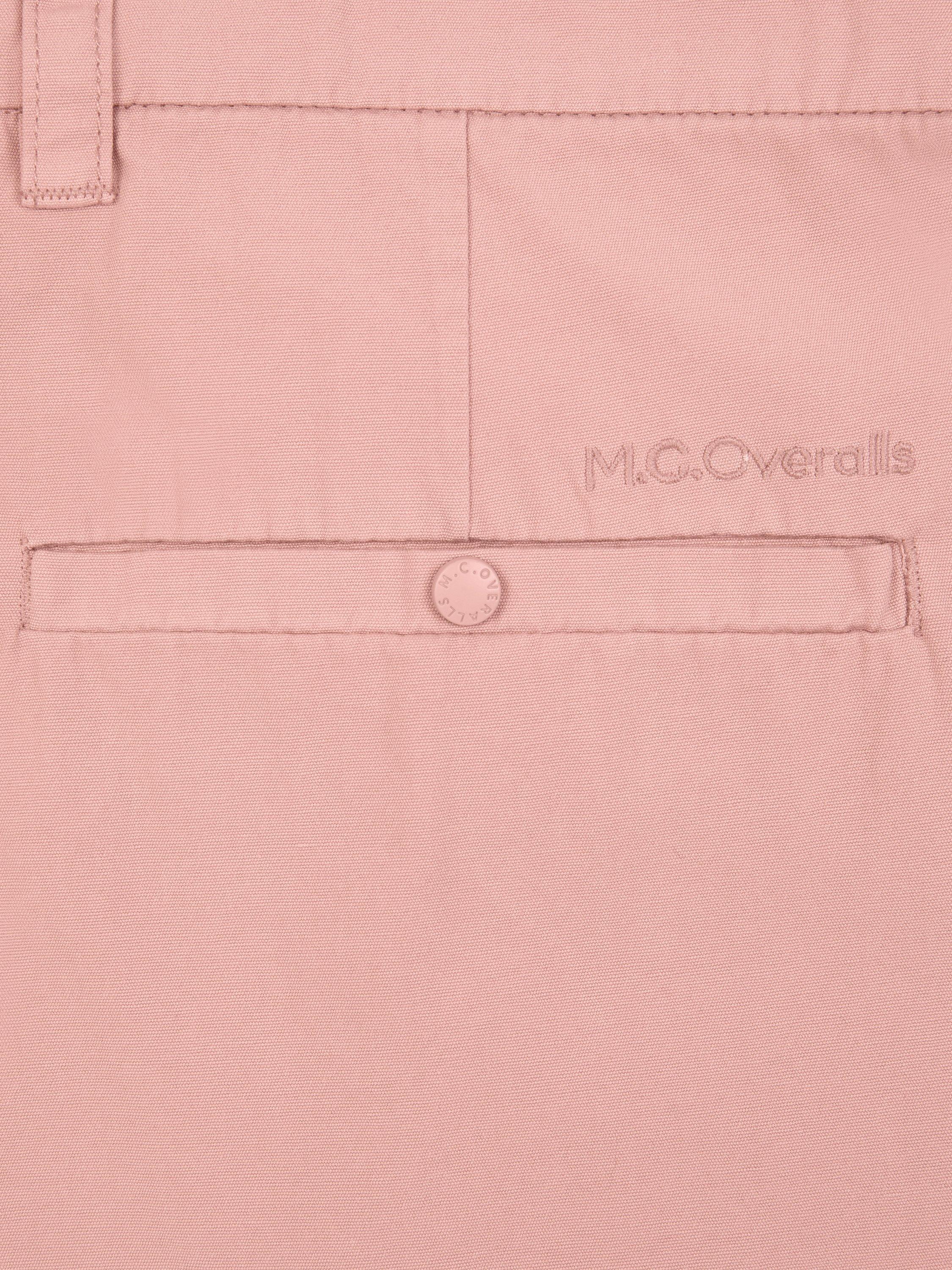 Product image 5 of 6, which shows M.C.Overalls Cotton Shorts, Dusty Pink, XXS