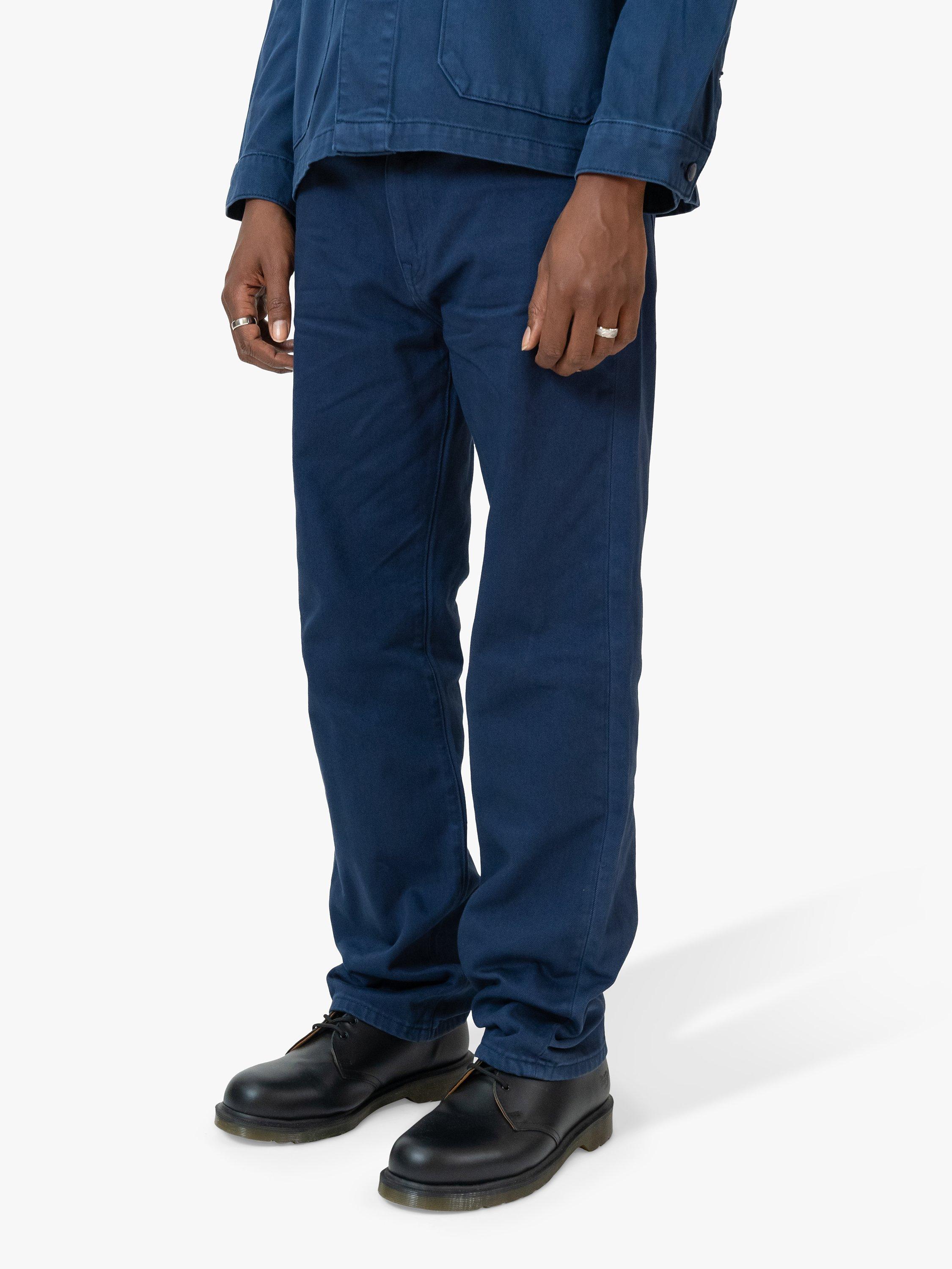 Product image 3 of 9, which shows M.C.Overalls 5 Pocket Regular Fit Denim Jeans, Navy, W26/L32