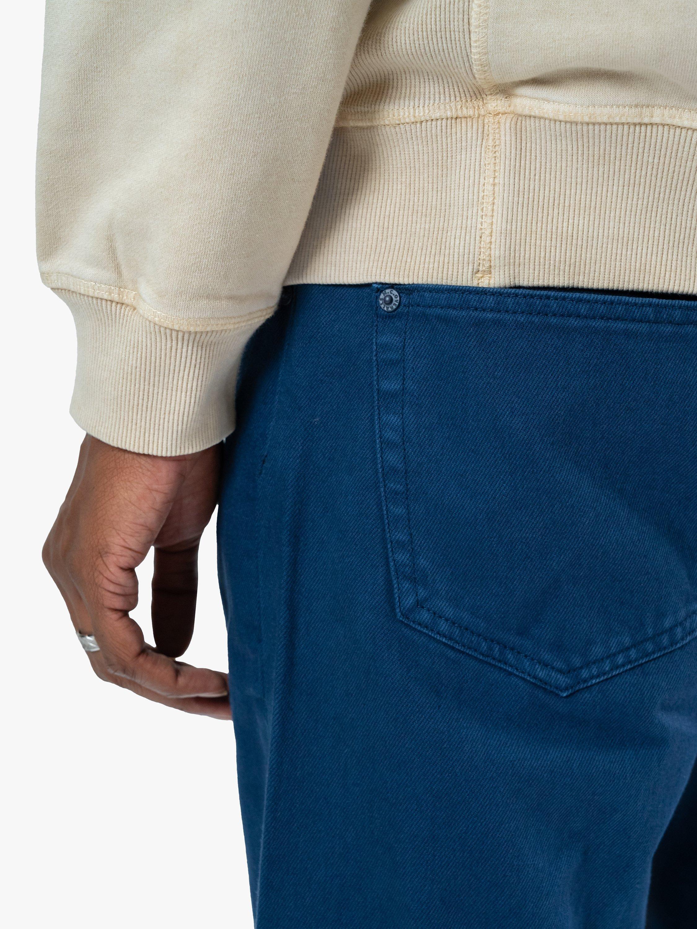 Product image 6 of 9, which shows M.C.Overalls 5 Pocket Regular Fit Denim Jeans, Navy, W26/L32