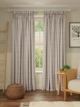 John Lewis Elvi Linen Blend Pair Lined Multiway (Slot Top, Hidden Tab, Pencil Pleat) Curtains, Avocado