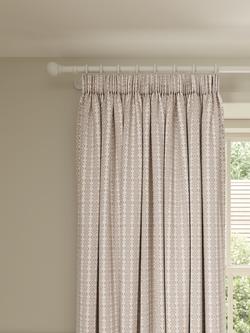 John Lewis Elvi Linen Blend Pair Lined Multiway (Slot Top, Hidden Tab, Pencil Pleat) Curtains, Caramel