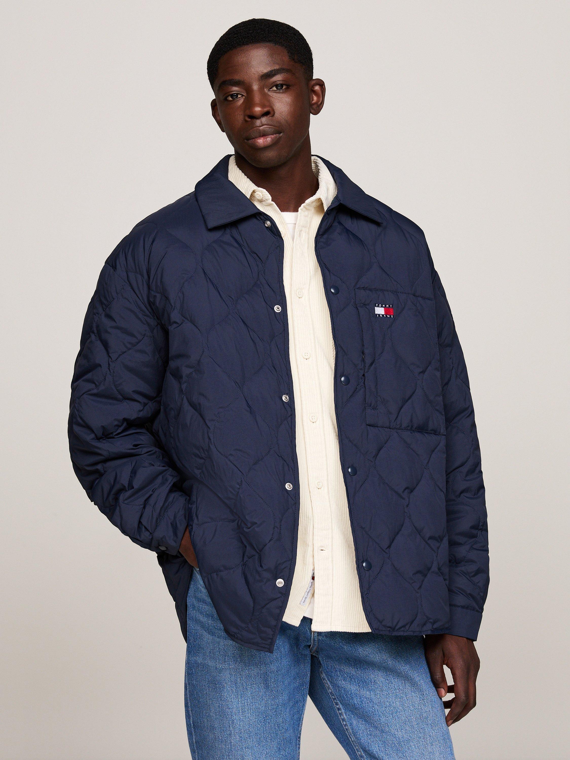 Tommy Jeans Quilted Shacket Dark Navy