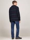 Tommy Hilfiger Tommy Jeans Cotton Check Overshirt, Deep Seawater