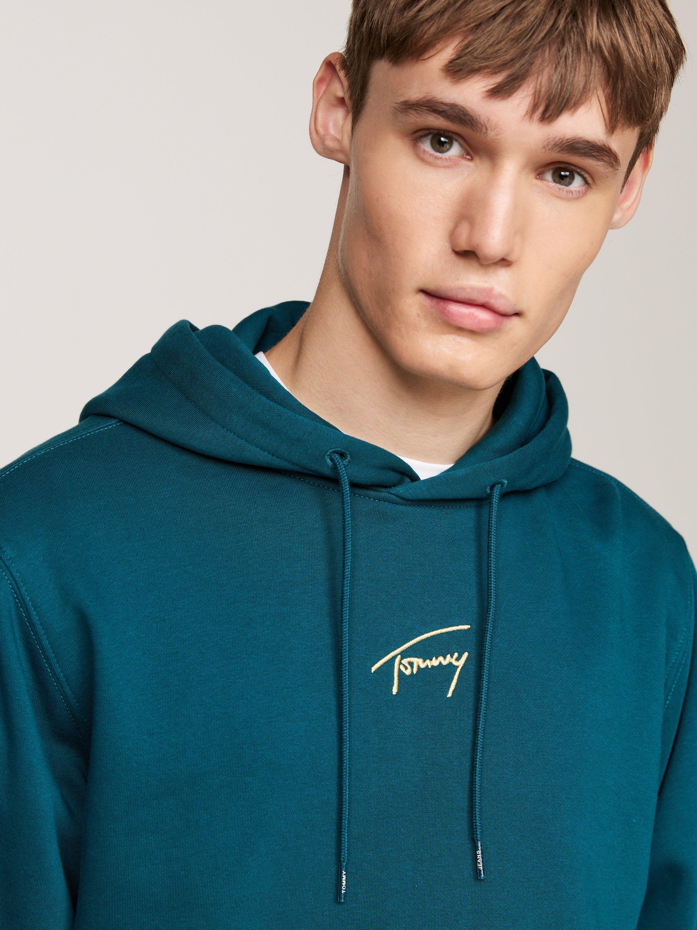 Tommy jeans signature logo hoodie hotsell