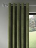John Lewis Velvet Pair Lined Eyelet Curtains