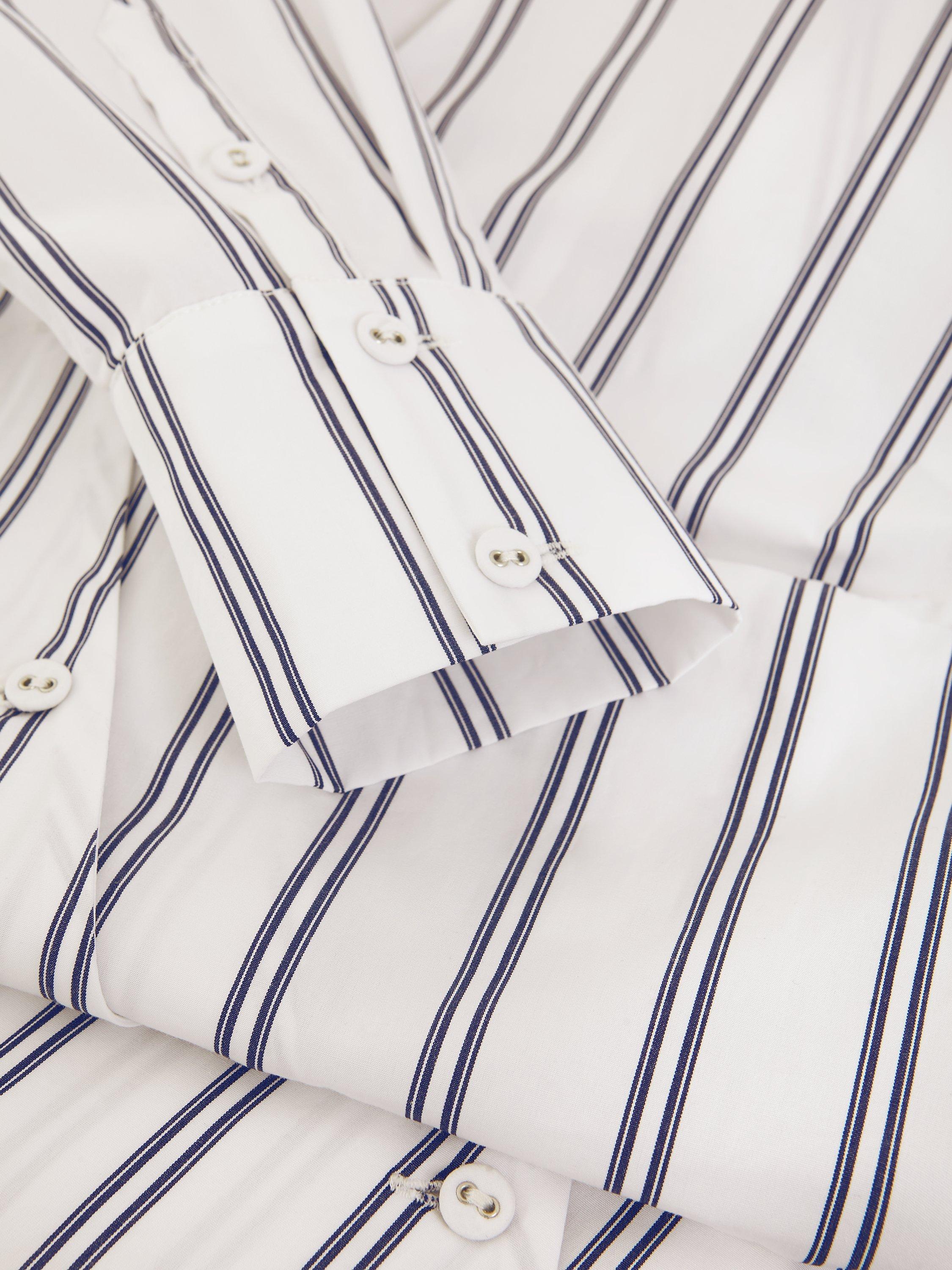 Product image 6 of 6, which shows Phase Eight Ashlyn Stripe Top, White, 14