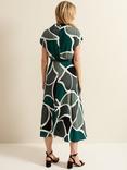 Phase Eight Zaynab Abstract Print Dress, Green/Multi