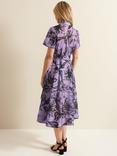 Phase Eight Natalie Floral Check Dress, Lilac