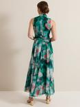 Phase Eight Petite Lucinda Floral Dress, Emerald/Multi, Emerald/Multi