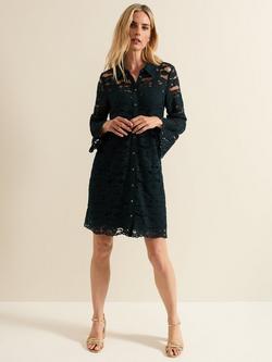 Phase Eight Rojina Lace Dress, Teal, Teal
