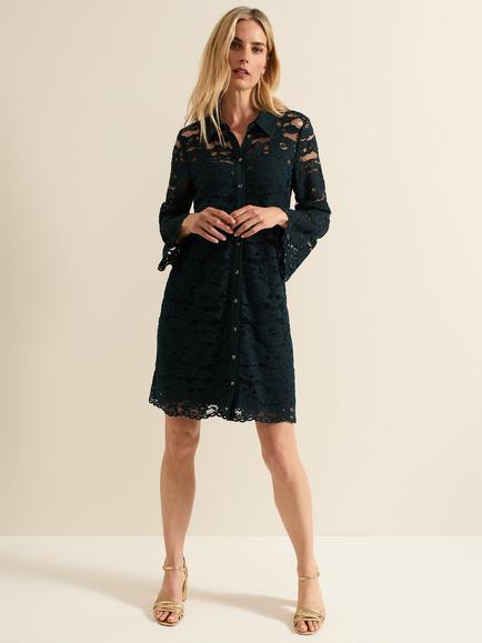 Phase Eight Rojina Lace Dress, Teal, Teal