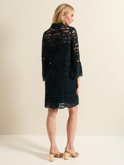 Phase Eight Rojina Lace Dress, Teal - view 2, Teal
