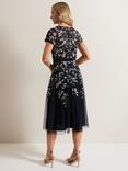 Phase Eight Collection 8 Giana Embellished Sequin Floral Dress, Navy