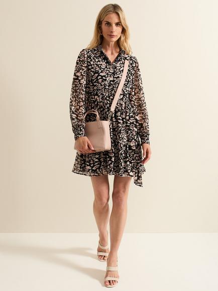Phase Eight Aisling Leopard Print Dress, Black/Multi, Black/Multi
