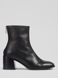 L.K. Bennett Camila Leather Ankle Boots, Black