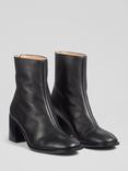 L.K. Bennett Camila Leather Ankle Boots, Black