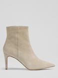 L.K. Bennett Aster Suede Ankle Boots, Light Taupe