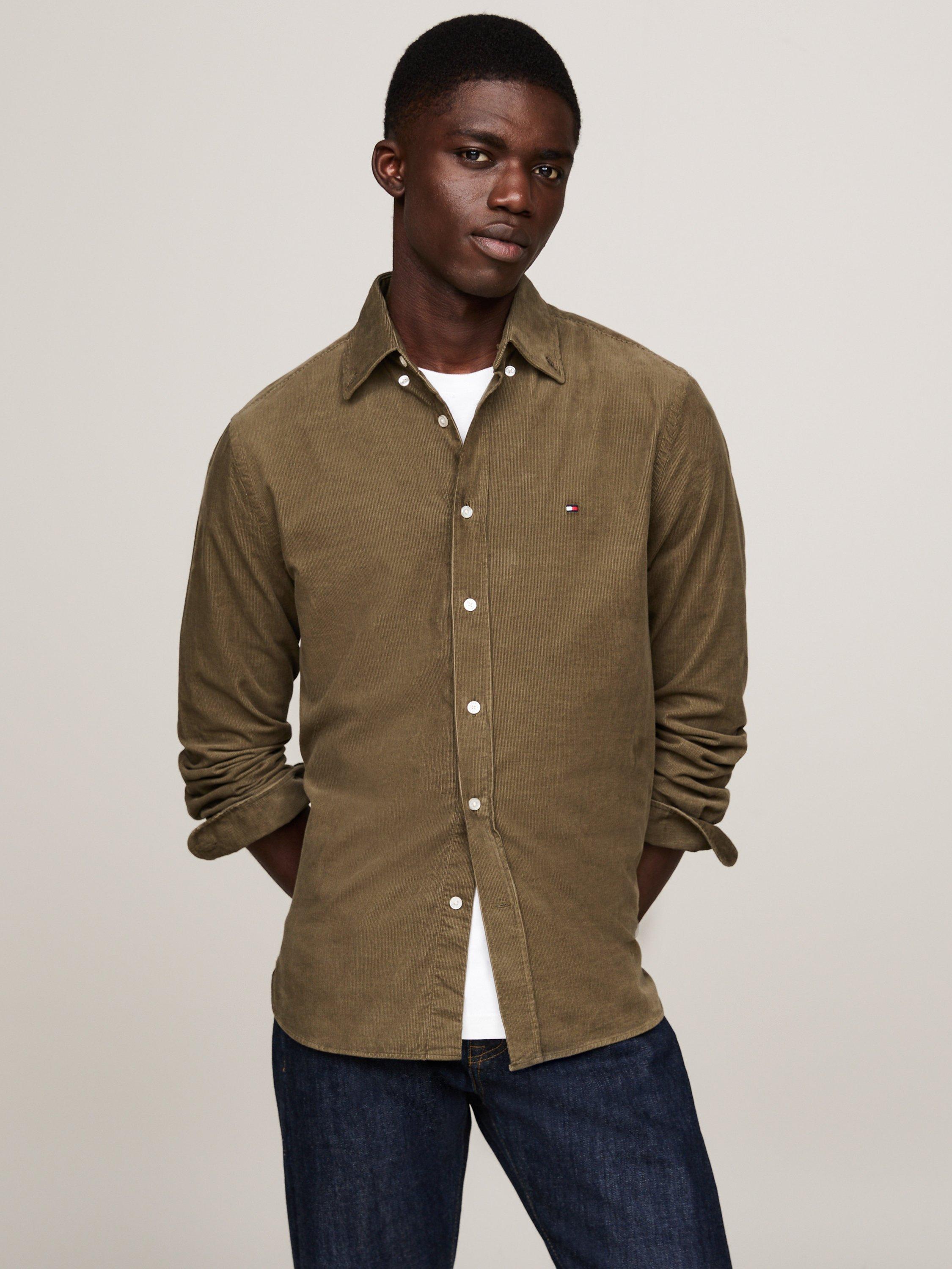Tommy Hilfiger Corduroy Shirt, Army Green