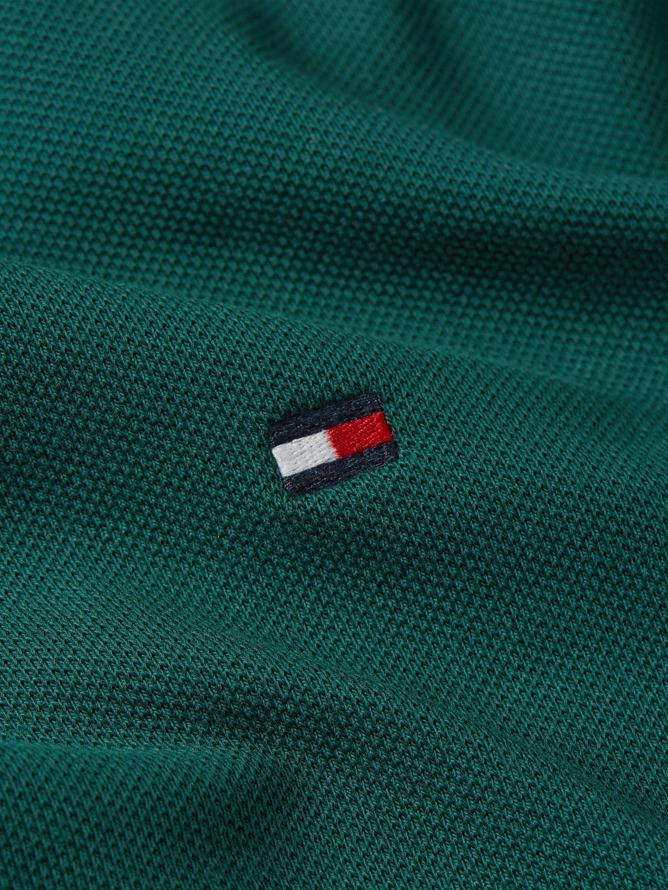Product image 6 of 6, which shows Tommy Hilfiger 1985 Regular Fit Long Sleeve Polo Shirt, Ornamental Green, S