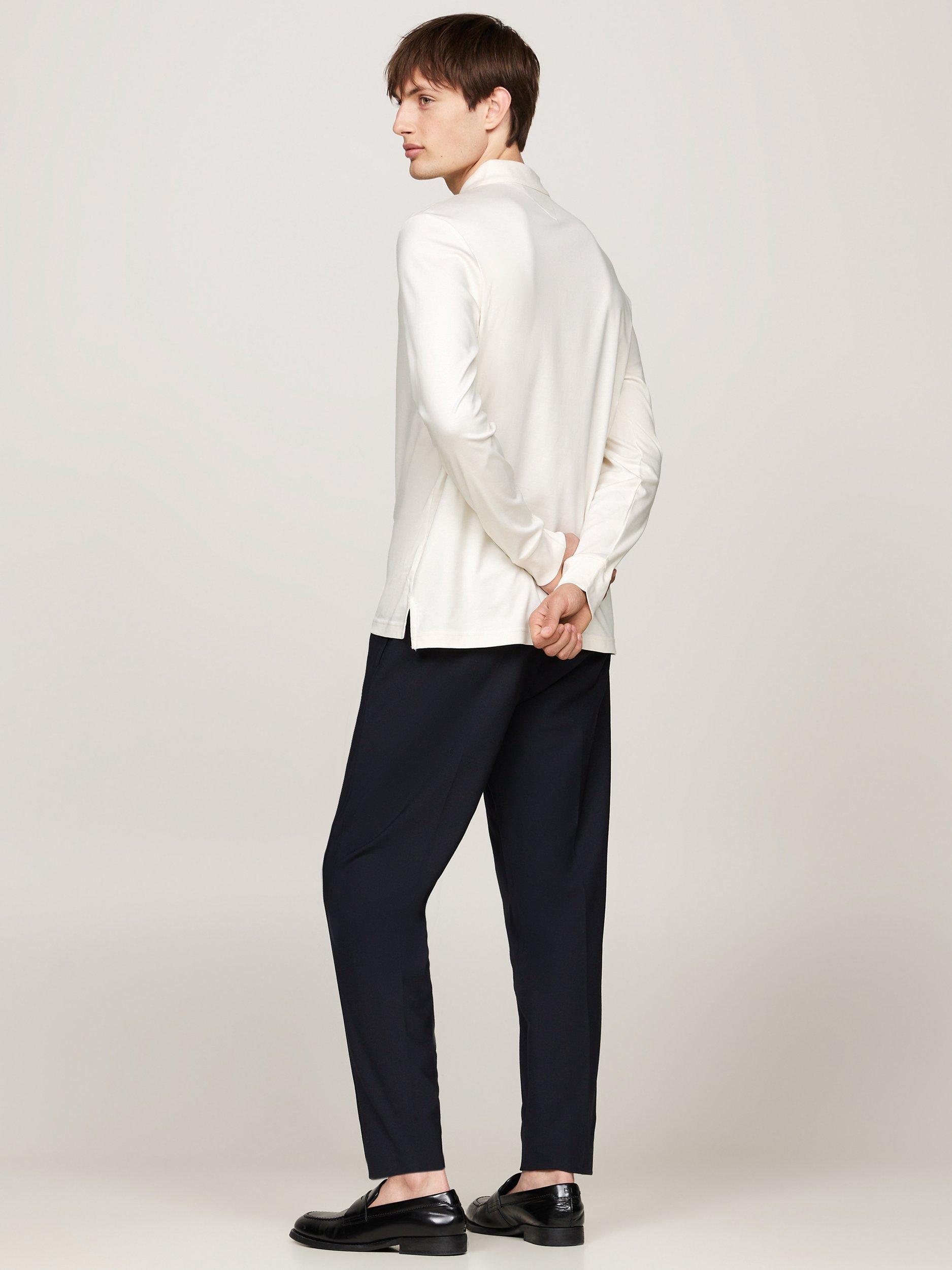 Product image 2 of 5, which shows Tommy Hilfiger Liquid Polo Shirt, Ivory Petal, M