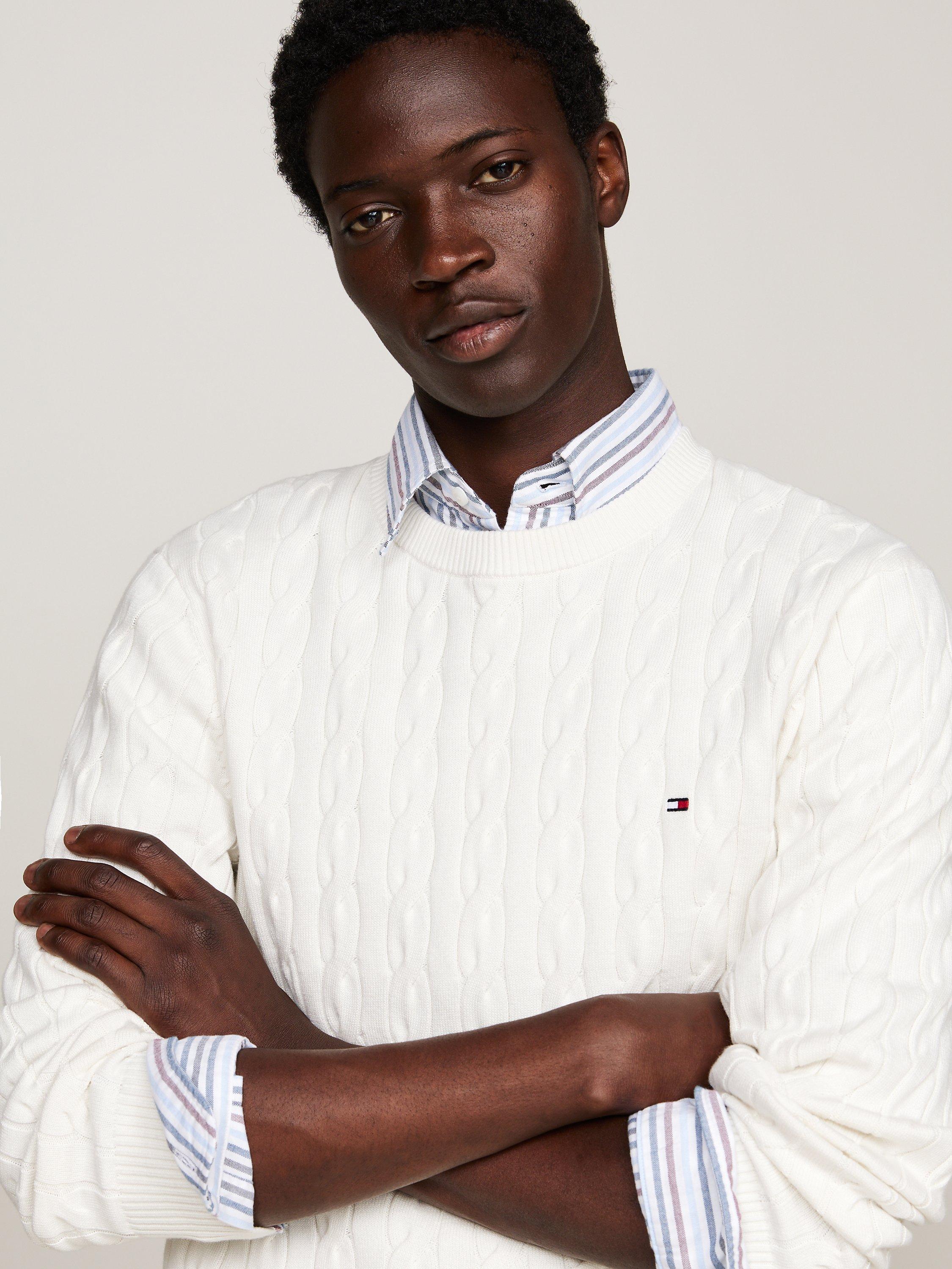 Tommy Hilfiger Classic Cable Jumper Ivory