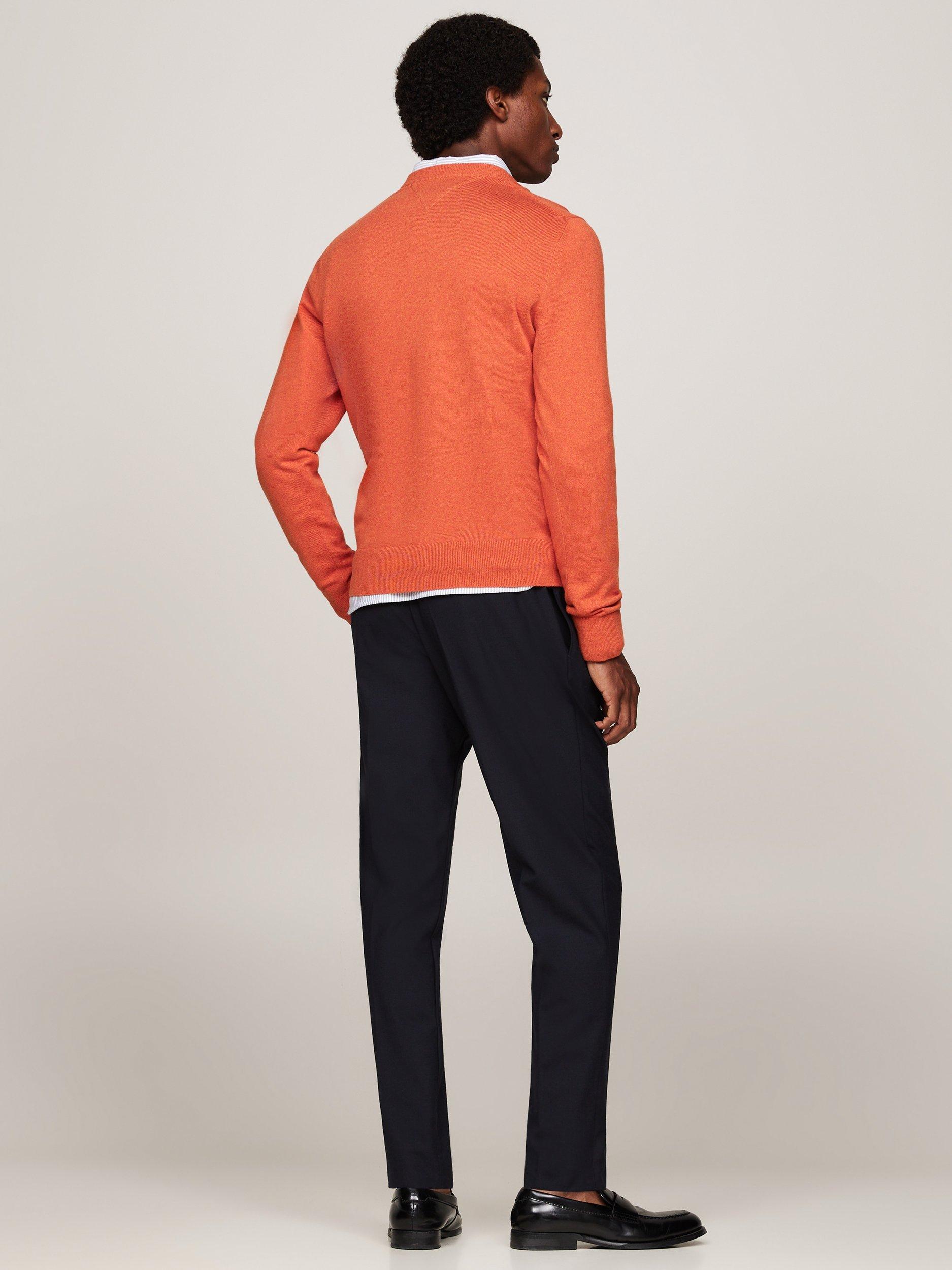 Tommy hilfiger jumper orange sales