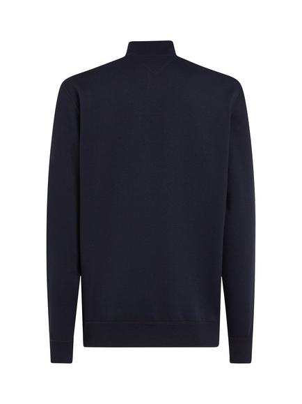 Tommy Hilfiger Essential Half Zip Neck Jumper, Desert Sky - view 2, Desert Sky