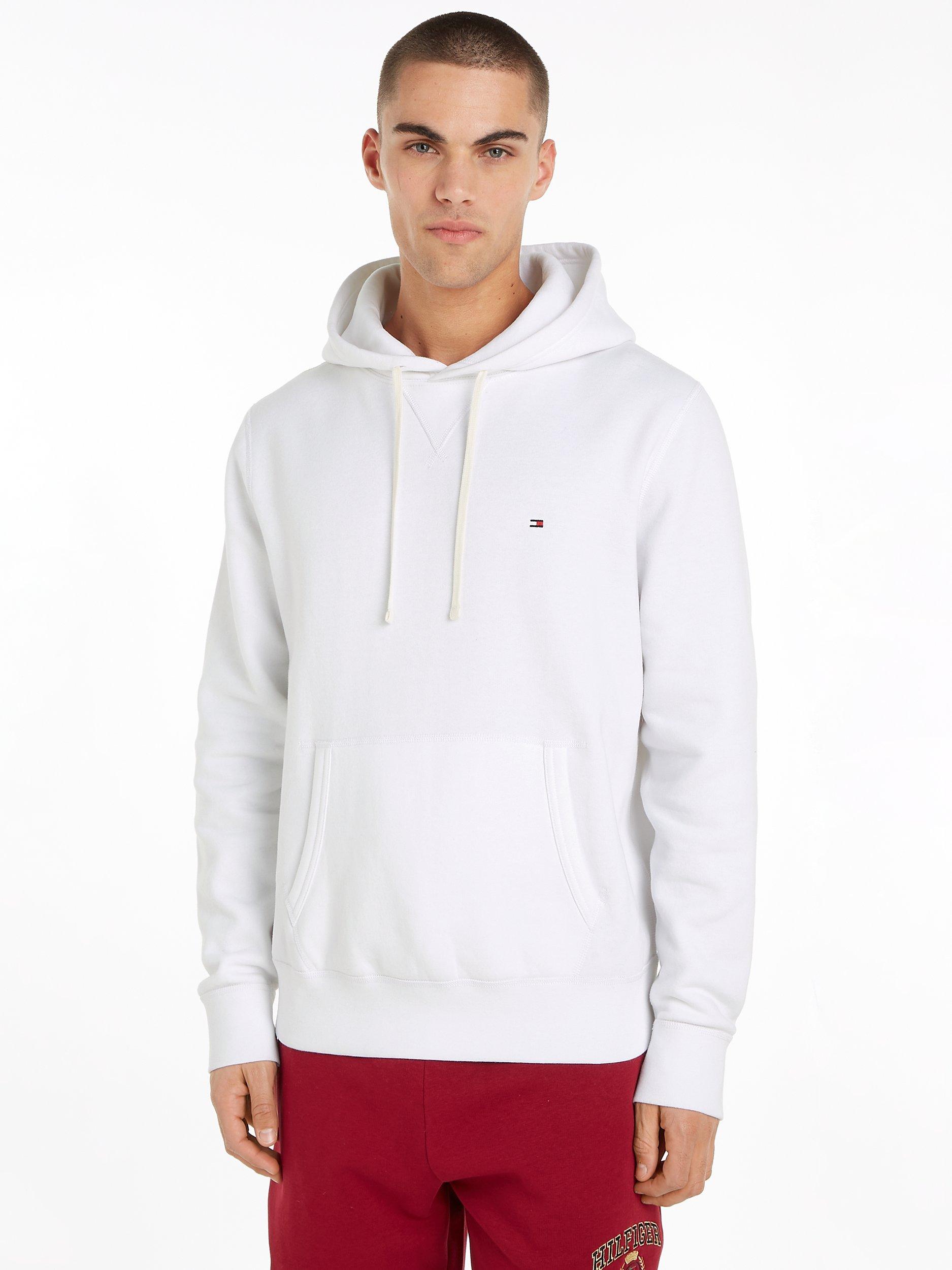 Product image 1 of 6, which shows Tommy Hilfiger Fleece Hoodie, White, L