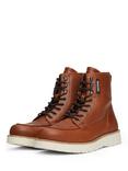 Tommy Hilfiger American Leather Lace-Up Boots, Winter Cognac