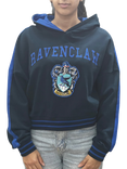 Fabric Flavours Harry Potter Ravenclaw Cropped Hoodie, Dark Blue