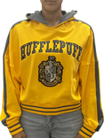 Fabric Flavours Harry Potter Hufflepuff Cropped Hoodie, Dark Yellow