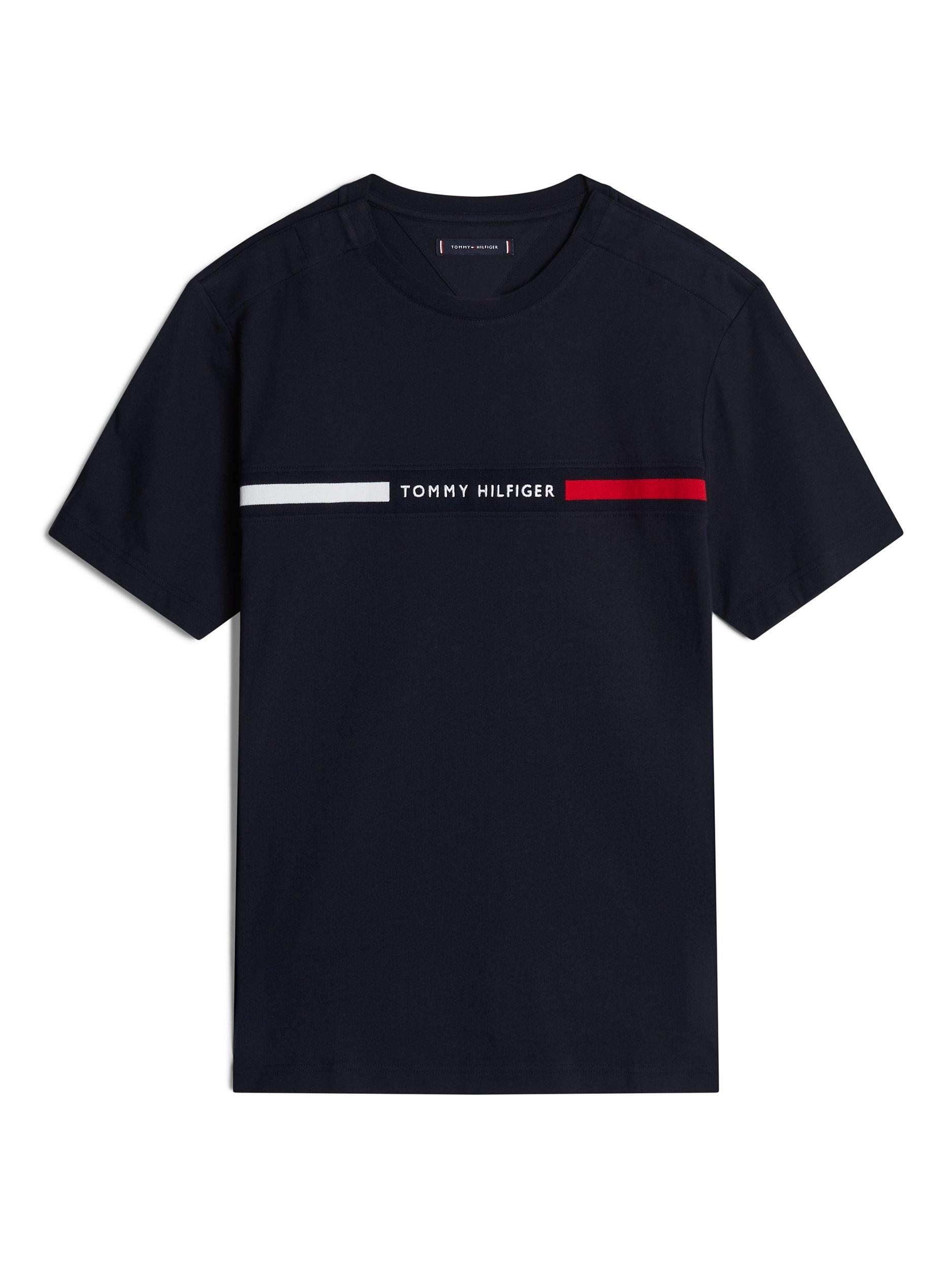 Tommy Hilfiger Adaptive Chest Logo T-Shirt, Desert Sky