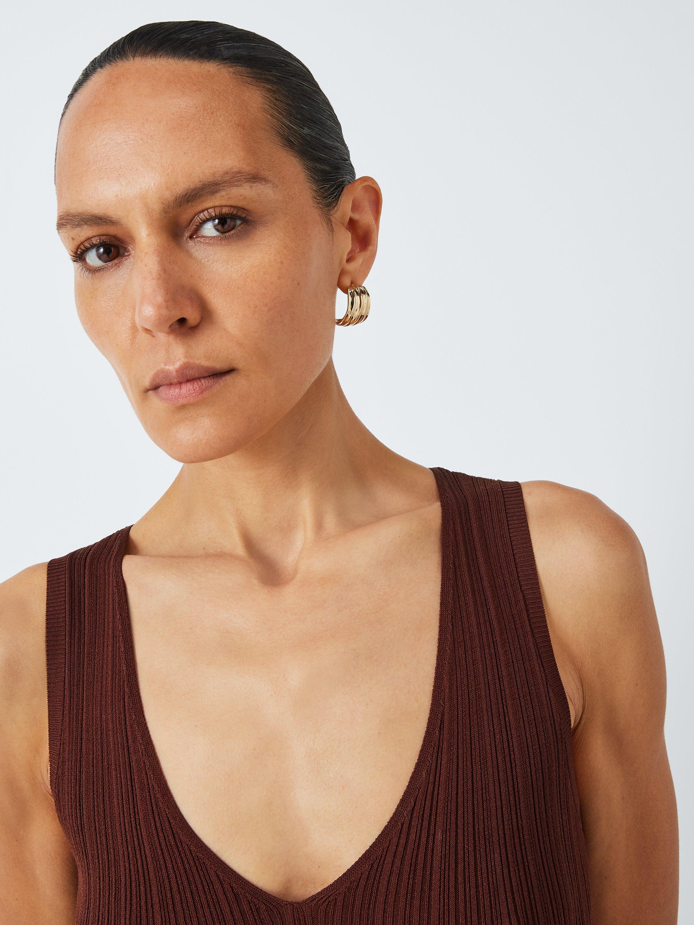 Product image 5 of 6, which shows PAIGE Sapphia Midi Jumper Dress, Rum Raisin, M