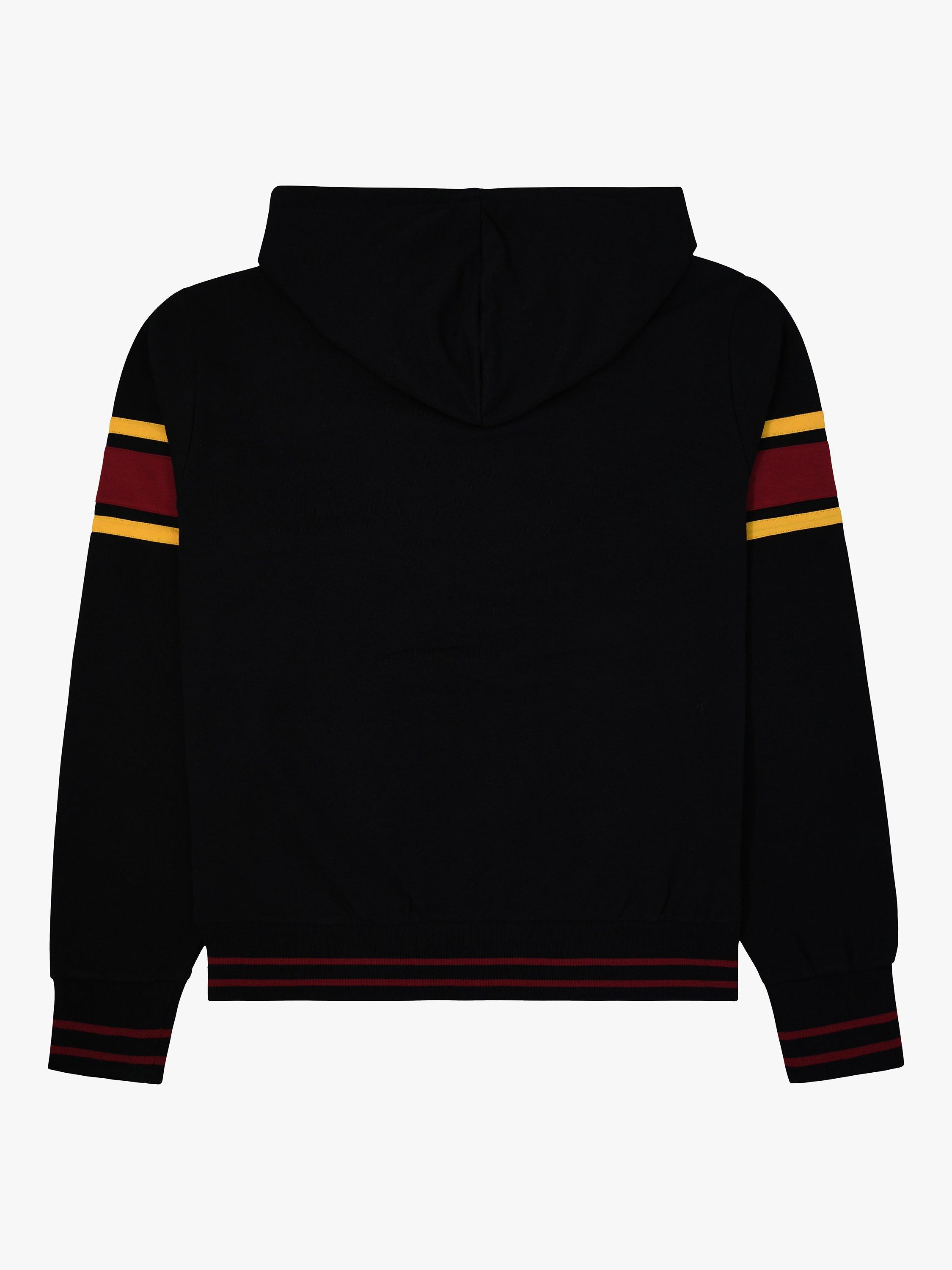 Product image 3 of 3, which shows Fabric Flavours Harry Potter Hogwarts Cotton Hoodie, Black/Multi, XS