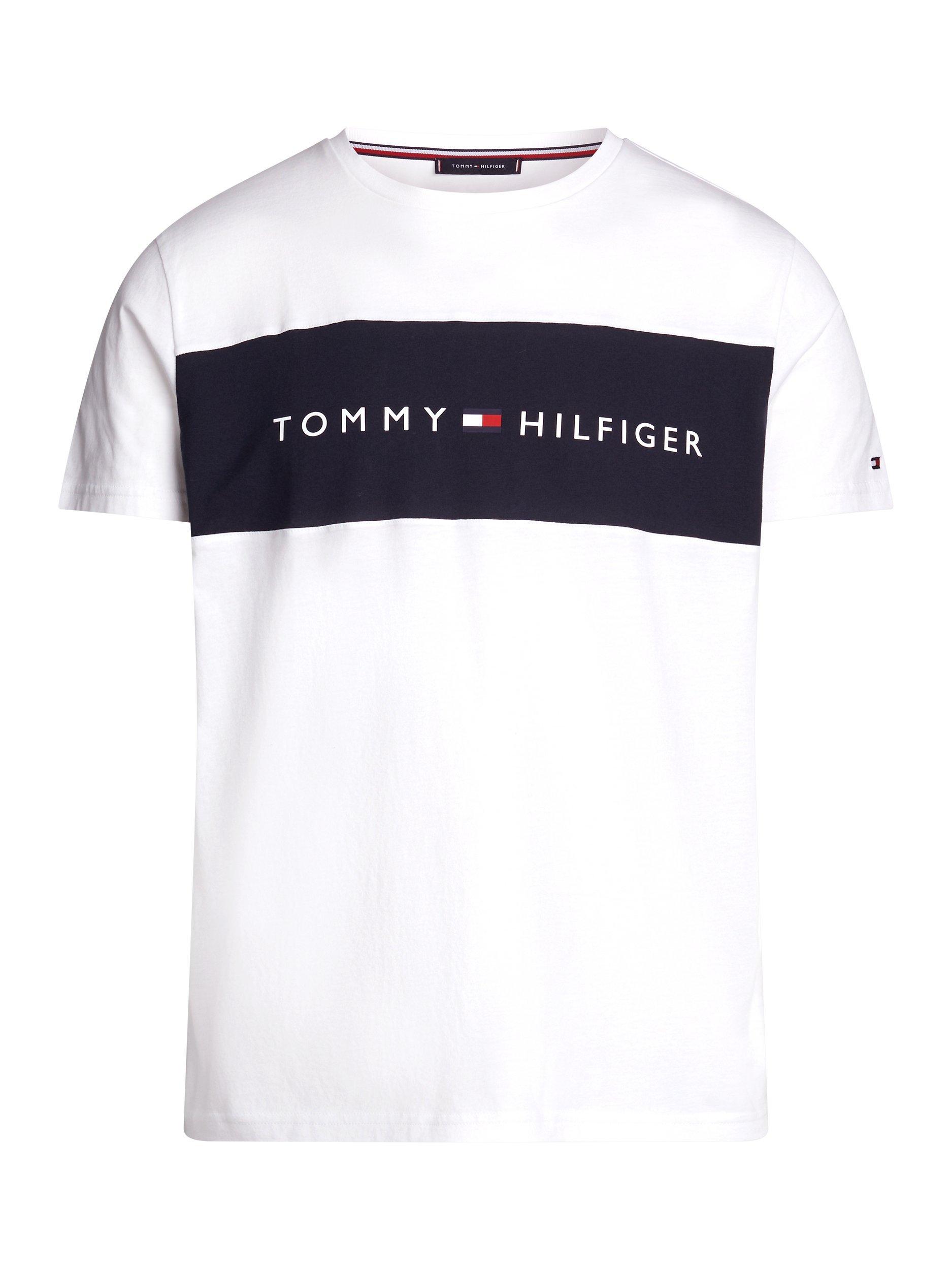 Product image 5 of 5, which shows Tommy Hilfiger Block Logo T-Shirt, White, XL