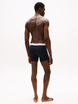 Tommy Hilfiger Essential Logo Waistband Trunks, Pack of 3, Red/White/D Sky - view 2, Red/White/D Sky