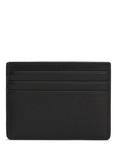 Tommy Hilfiger TH Monogram Leather Card Holder, Black