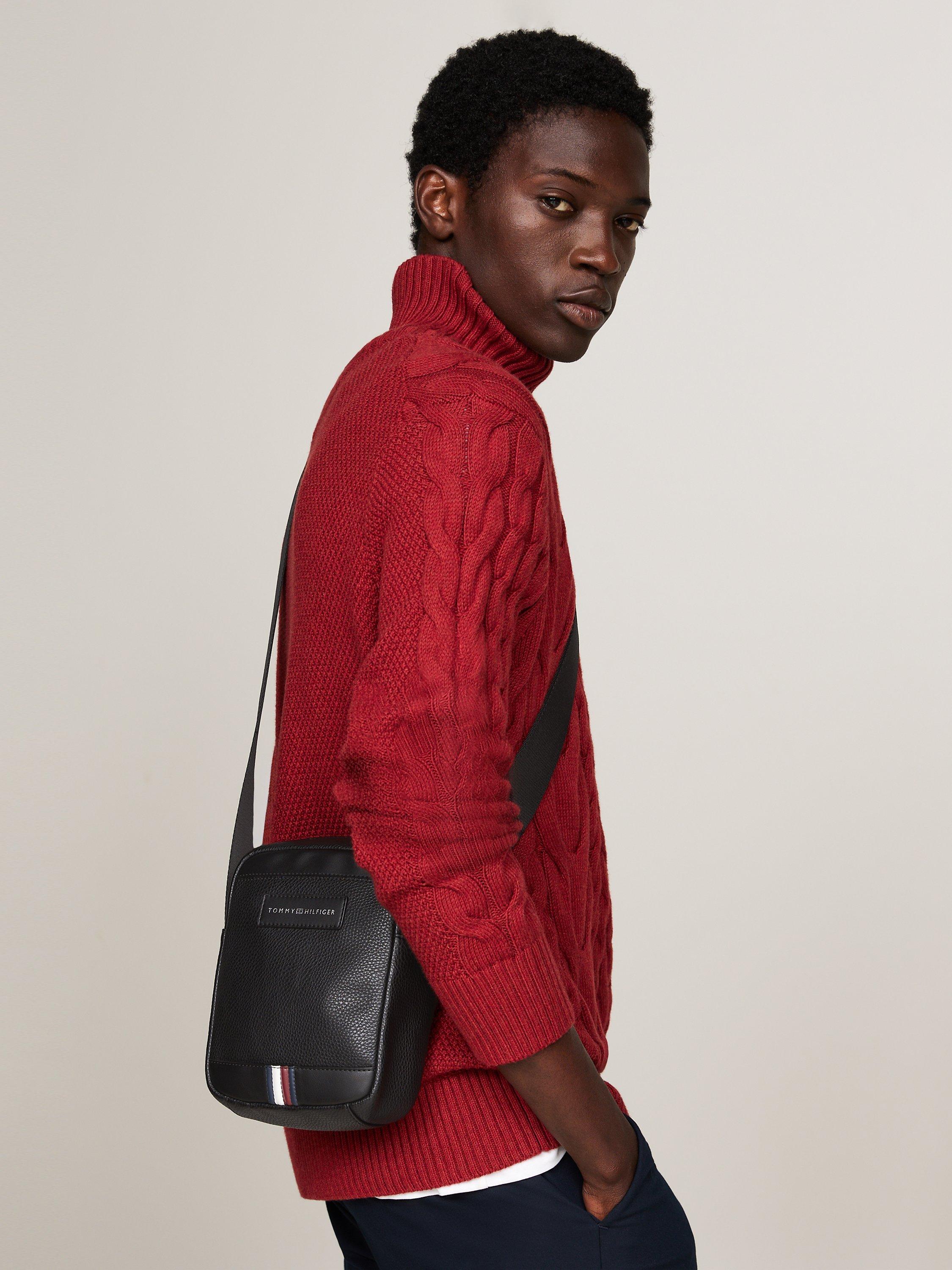 Product image 5 of 5, which shows Tommy Hilfiger Business Mini Reporter Bag, Black
