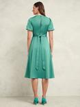 Hobbs Marea Satin Dress, Turquoise