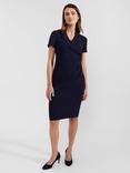 Hobbs Beck Wrap Dress, Navy