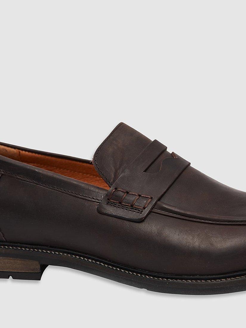 Product image 5 of 8, which shows Rodd & Gunn Portobello Leather Loafers, Brown, 6
