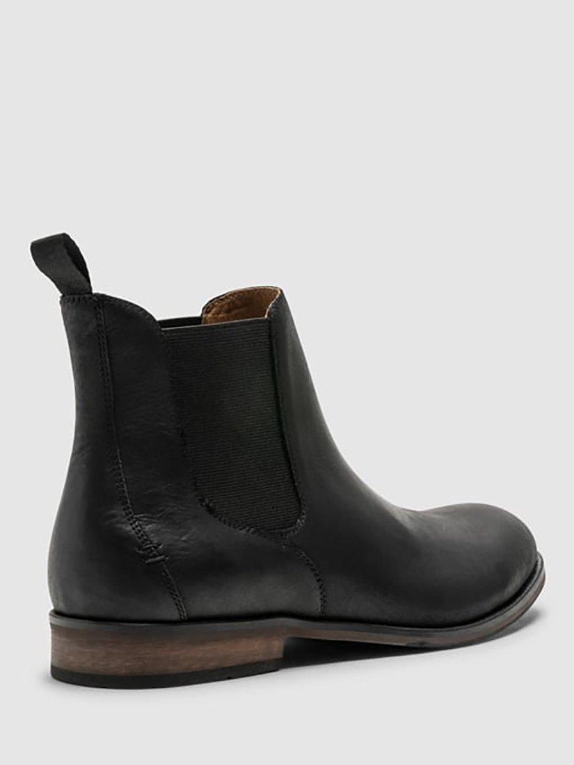 Product image 3 of 9, which shows Rodd & Gunn Kingsview Road Leather Chelsea Boots, Nero Wash, 6