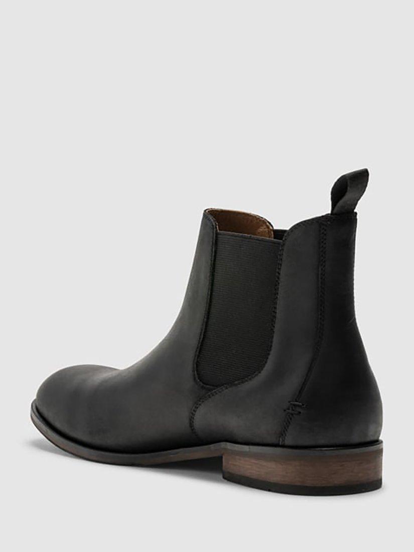 Product image 4 of 9, which shows Rodd & Gunn Kingsview Road Leather Chelsea Boots, Nero Wash, 6