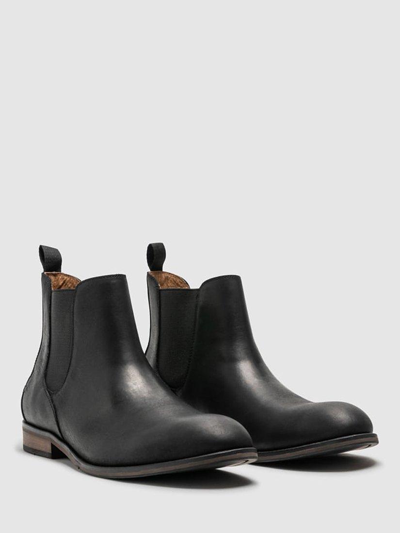 Product image 9 of 9, which shows Rodd & Gunn Kingsview Road Leather Chelsea Boots, Nero Wash, 6