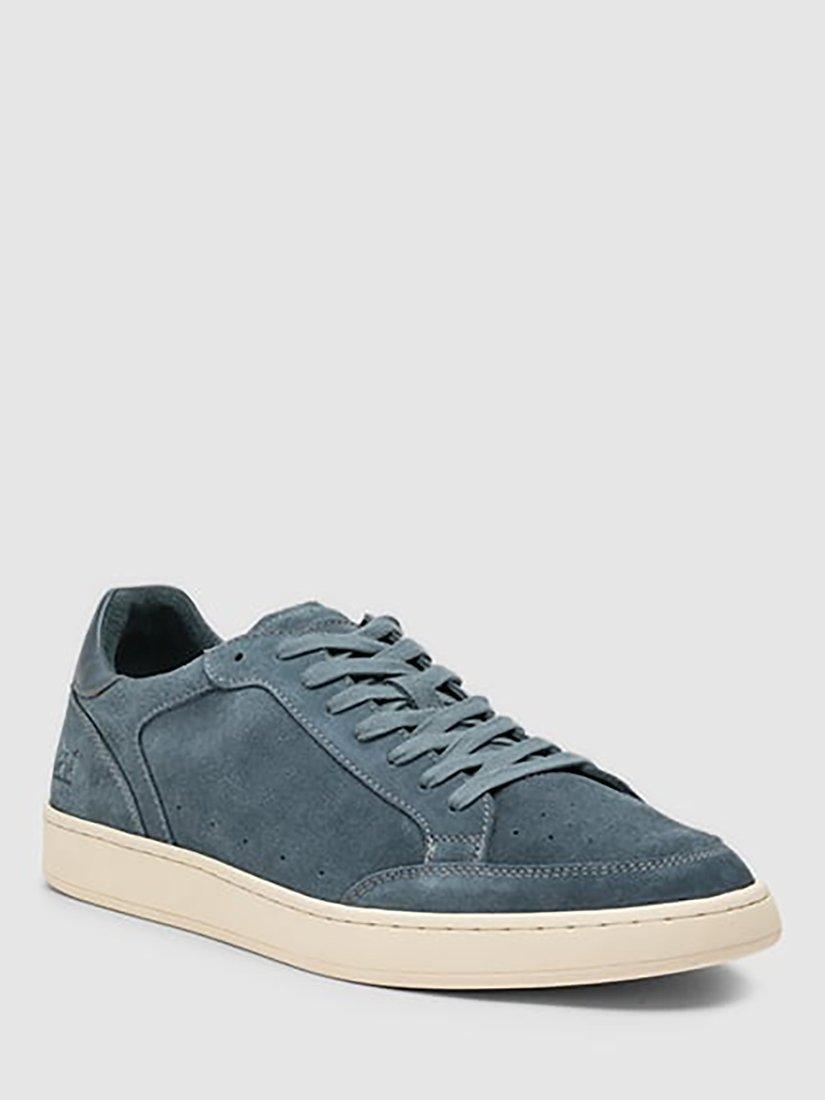 Product image 2 of 9, which shows Rodd & Gunn Sussex Street Leather Trainers, Denim Blue, 7