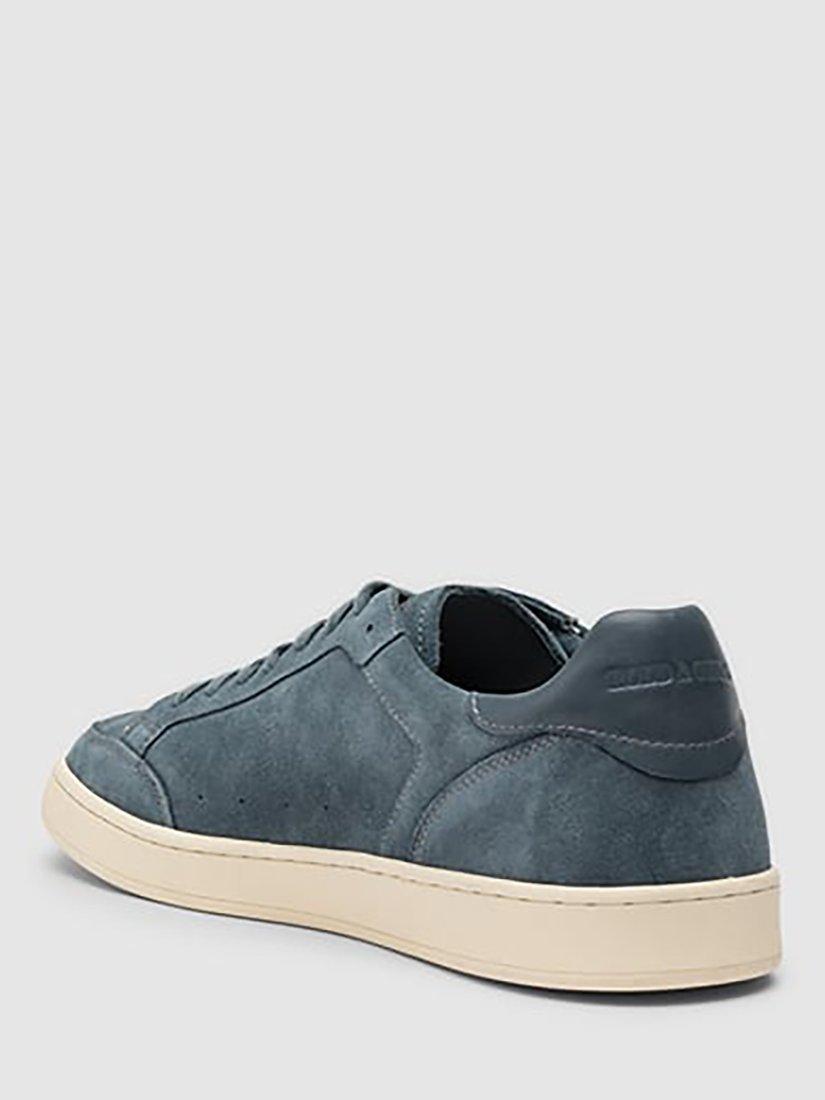 Product image 4 of 9, which shows Rodd & Gunn Sussex Street Leather Trainers, Denim Blue, 7