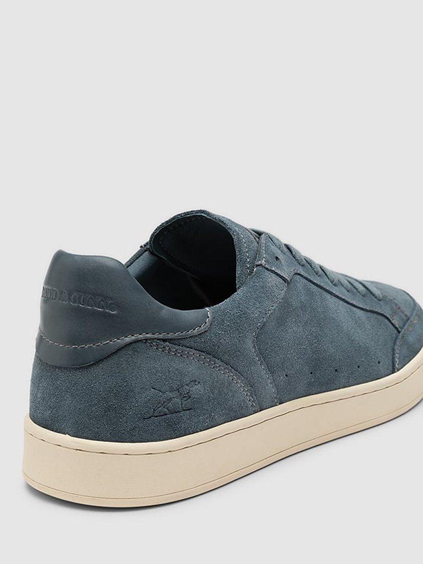 Product image 6 of 9, which shows Rodd & Gunn Sussex Street Leather Trainers, Denim Blue, 7